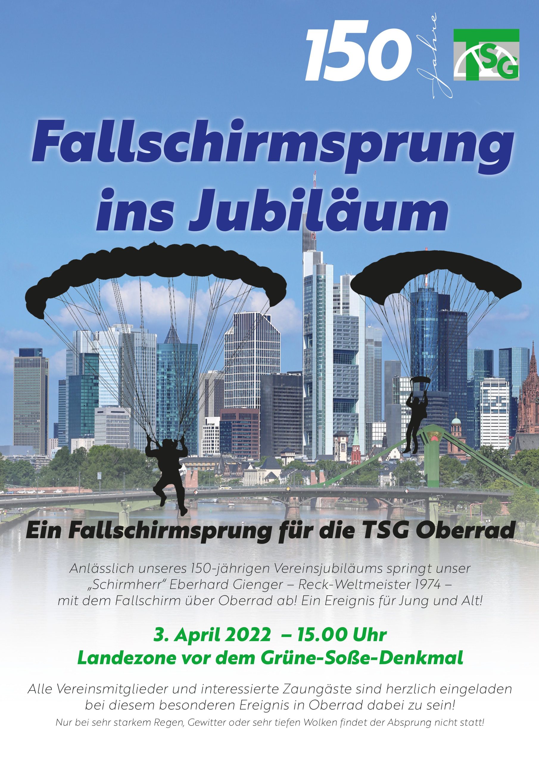 Fallschirmsprung ins Jubiläum